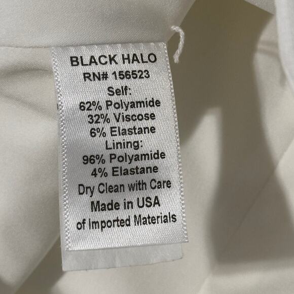 Black Halo Porcelain Juma Suit Top Only Sleeveless Cropped Mock Neck (8) - Picture 12 of 16